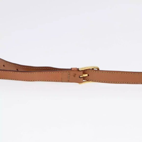 CELINE Macadam Canvas Shoulder Bag PVC Leather Brown Gold Auth - Picture 8 of 16